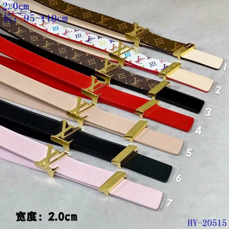 LV belt 20mmX95-110cm 8L01